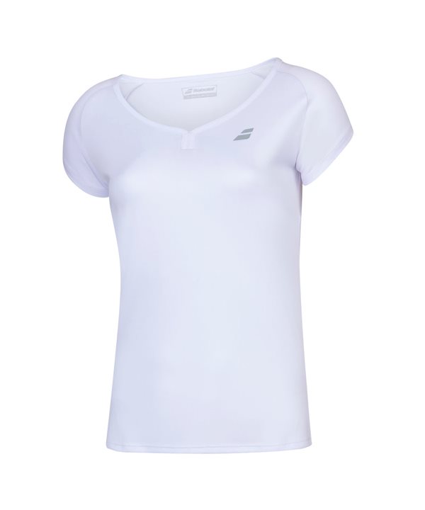 Babolat Play Cap Sleeve Top Woman White/White