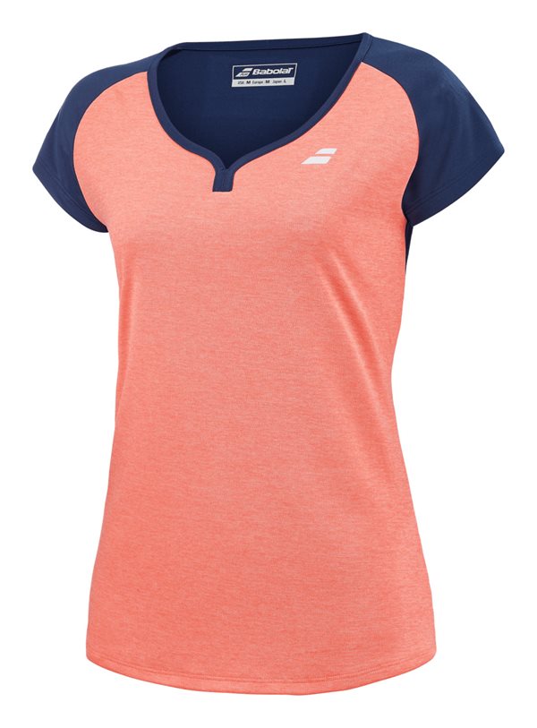 Babolat Play Cap Sleeve Top Woman Fluo Strike/Estate Blue