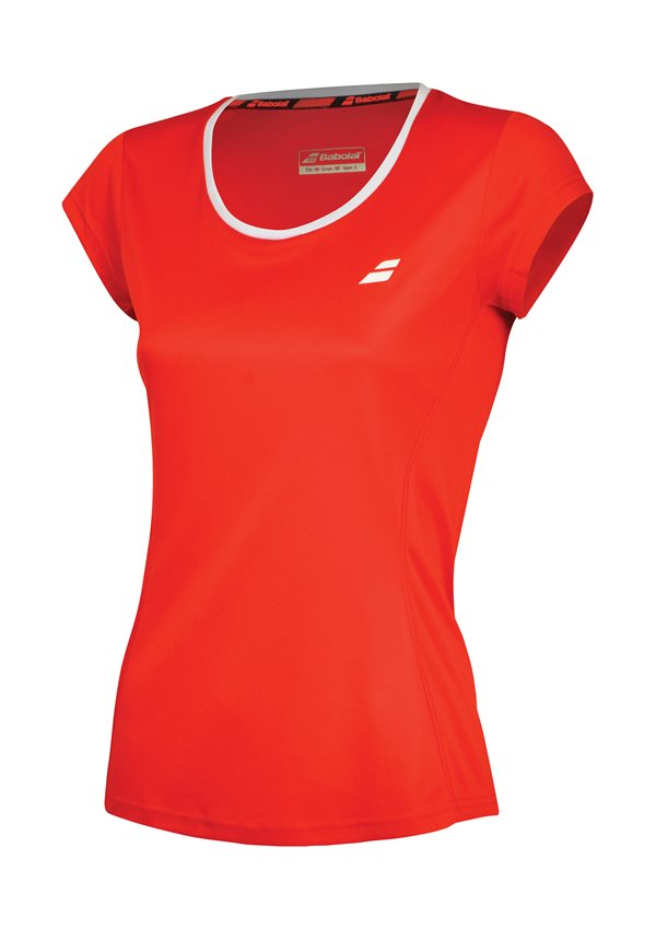 Babolat Flag Tee Girl Core Club Fluo Red